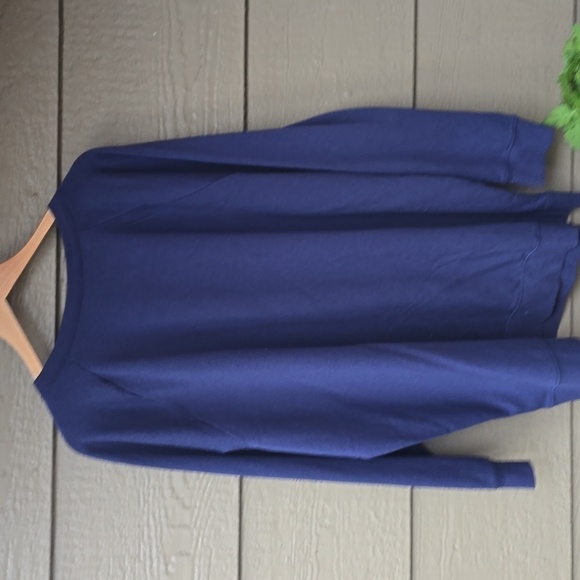 Torrid Classic Fit Ultra Soft Fleece Crew Neck Raglan Sweatshirt NWT Navy blue 3 - Picture 10 of 10